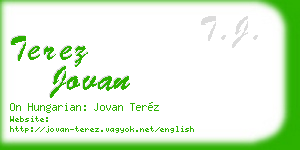 terez jovan business card